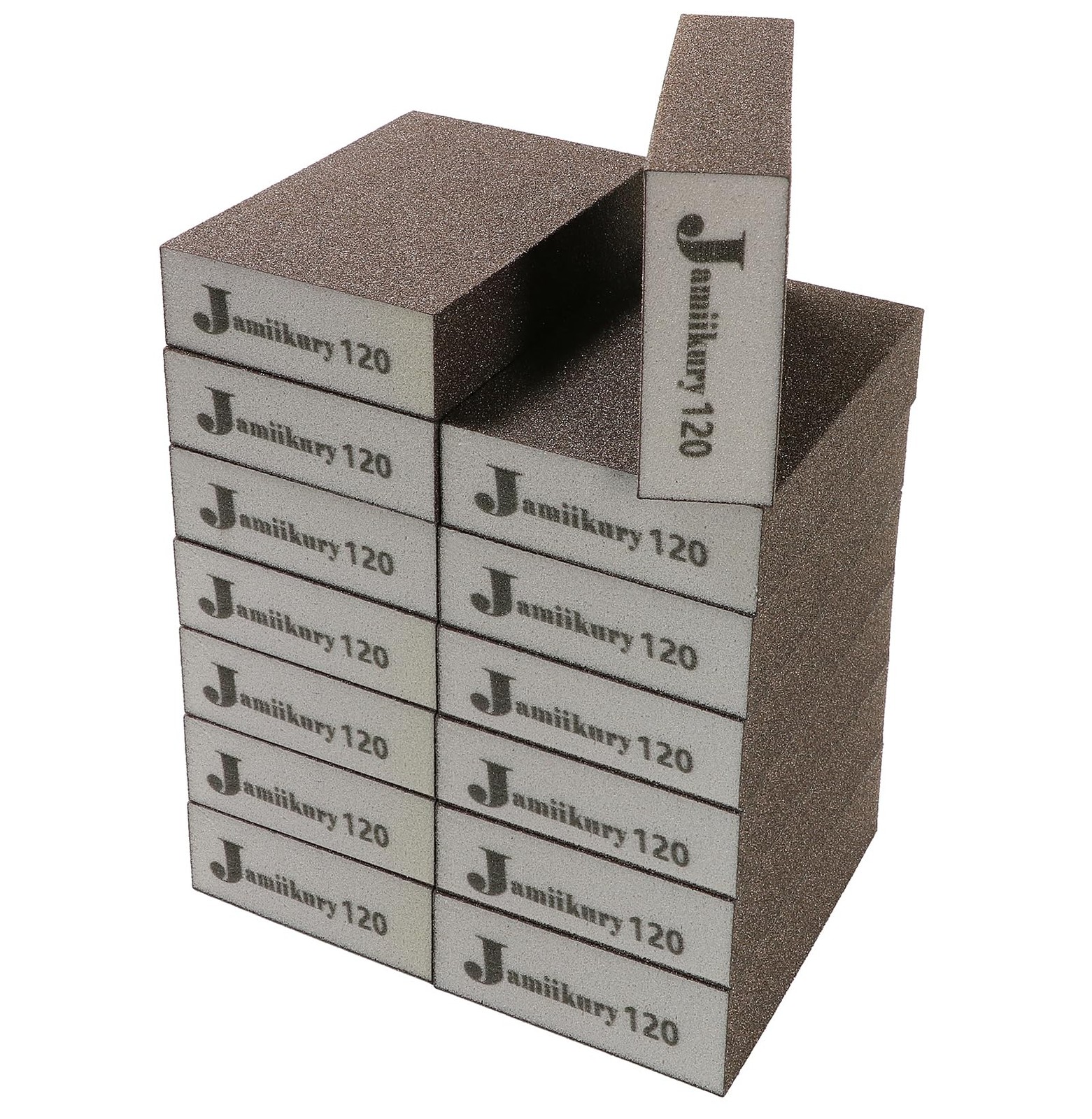 16 PCS 120 Grit Sanding Blocks Fine Sponge Wet Dry Sandpaper Wood Metal