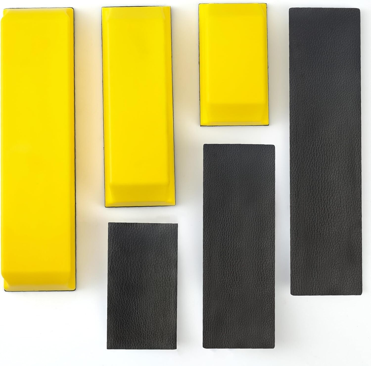 Rectangle Hand Sanding Block Kit With 3 Blocks 5″ 73/4″ And 10″ Set Hook & Loop