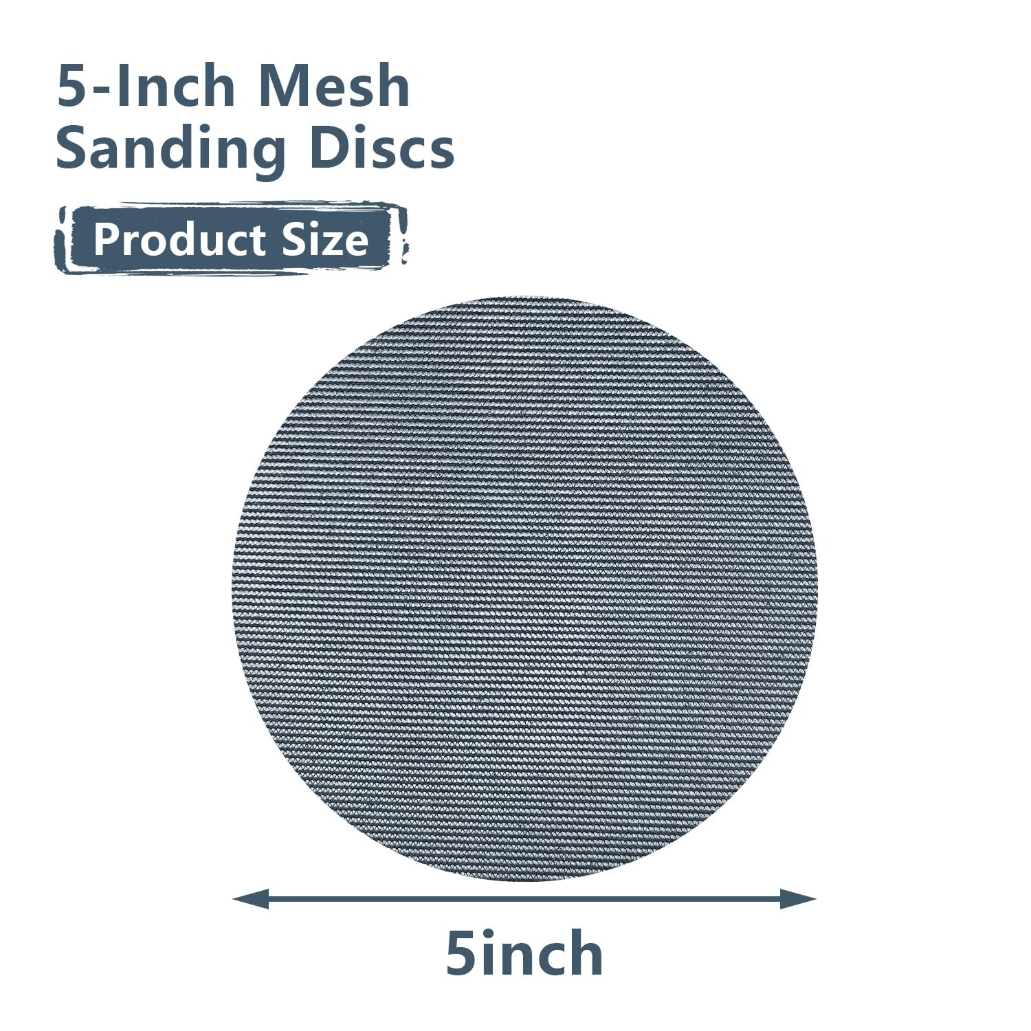 70 Pcs 5-Inch Mesh Sanding Discs, 60-400 Grit, Hook & Loop Mesh Pads for Rand…