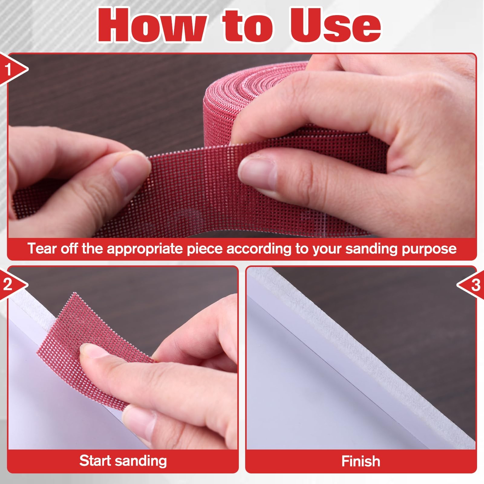 180 Grit Plumbing Sanding Cloth 1.5 Inch x 10 Yards Open Mesh Sandpaper Roll