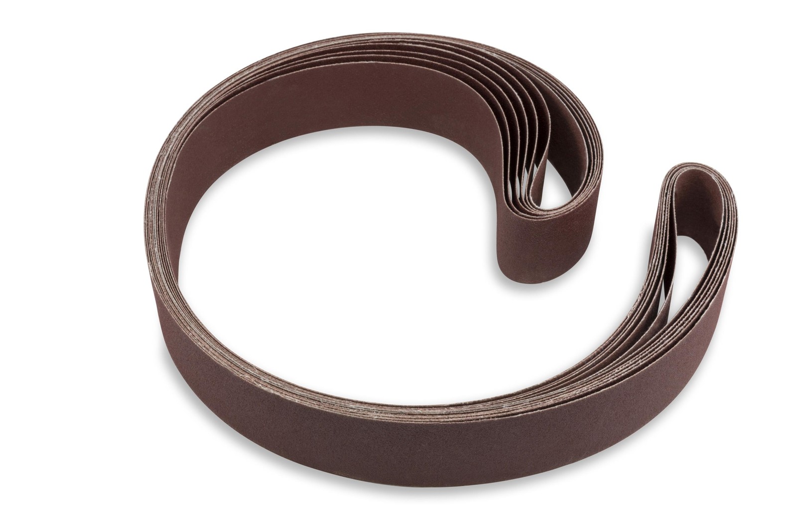 2 X 72 Inch 60 Grit Flexible Aluminum Oxide Multipurpose Sanding Belts, 6 Pack
