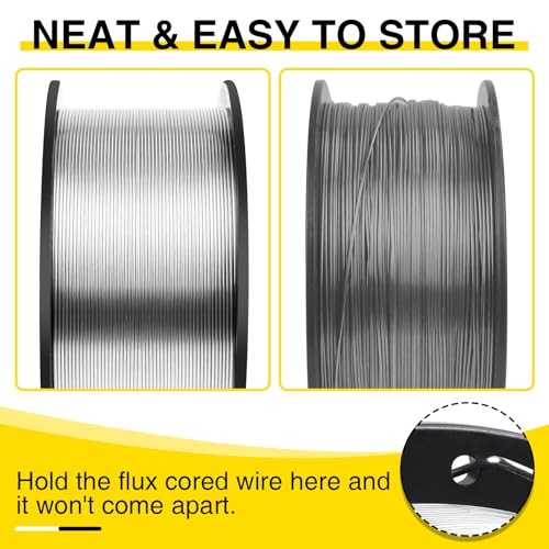 4 Pack 030 Flux Core Welding Wire, E71T-GS Gasless Mild Carbon 0.030″ 4pack 2lb