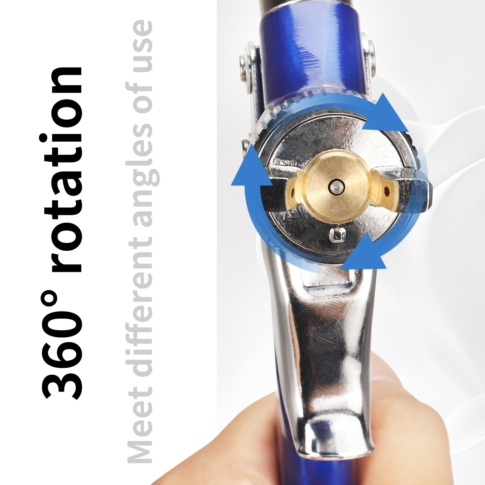 0.8/1.0mm Air Paint Spray Gun HVLP Sprayer Gravity Feed Auto Furniture Painting
