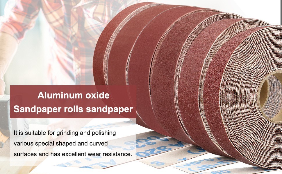5M Emery Cloth Sandpaper Roll 1 Inch Aluminum Oxide Polishing Tape