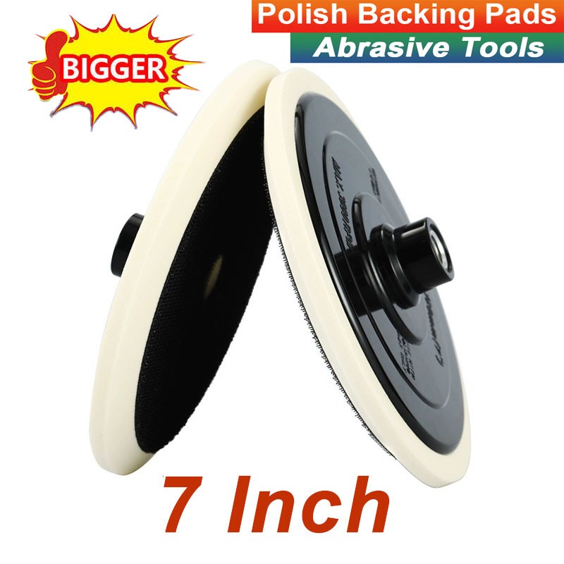 7″ Backing Plate Hook and Loop for Rotary Polisher Buffer – Professional Quality