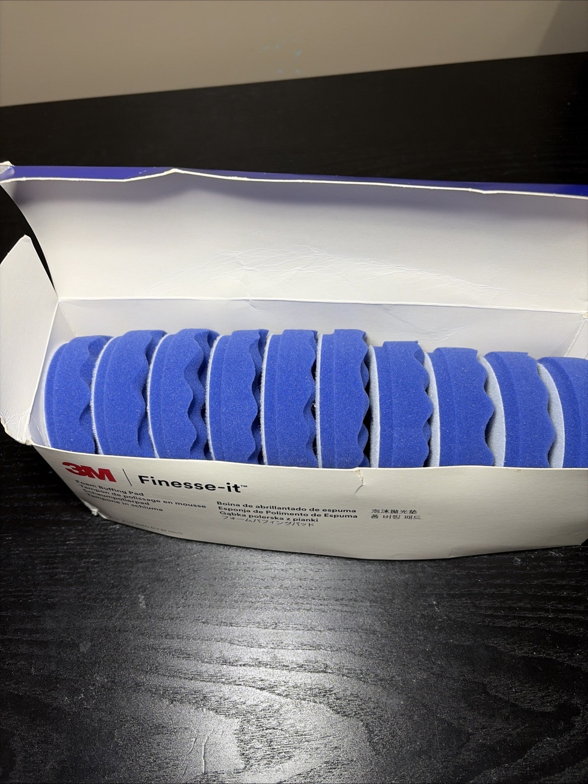 3M Finesse-It 39577 Blue Foam Buffing Pad 82mm 3.25” Pack of 10 Finishing Polish