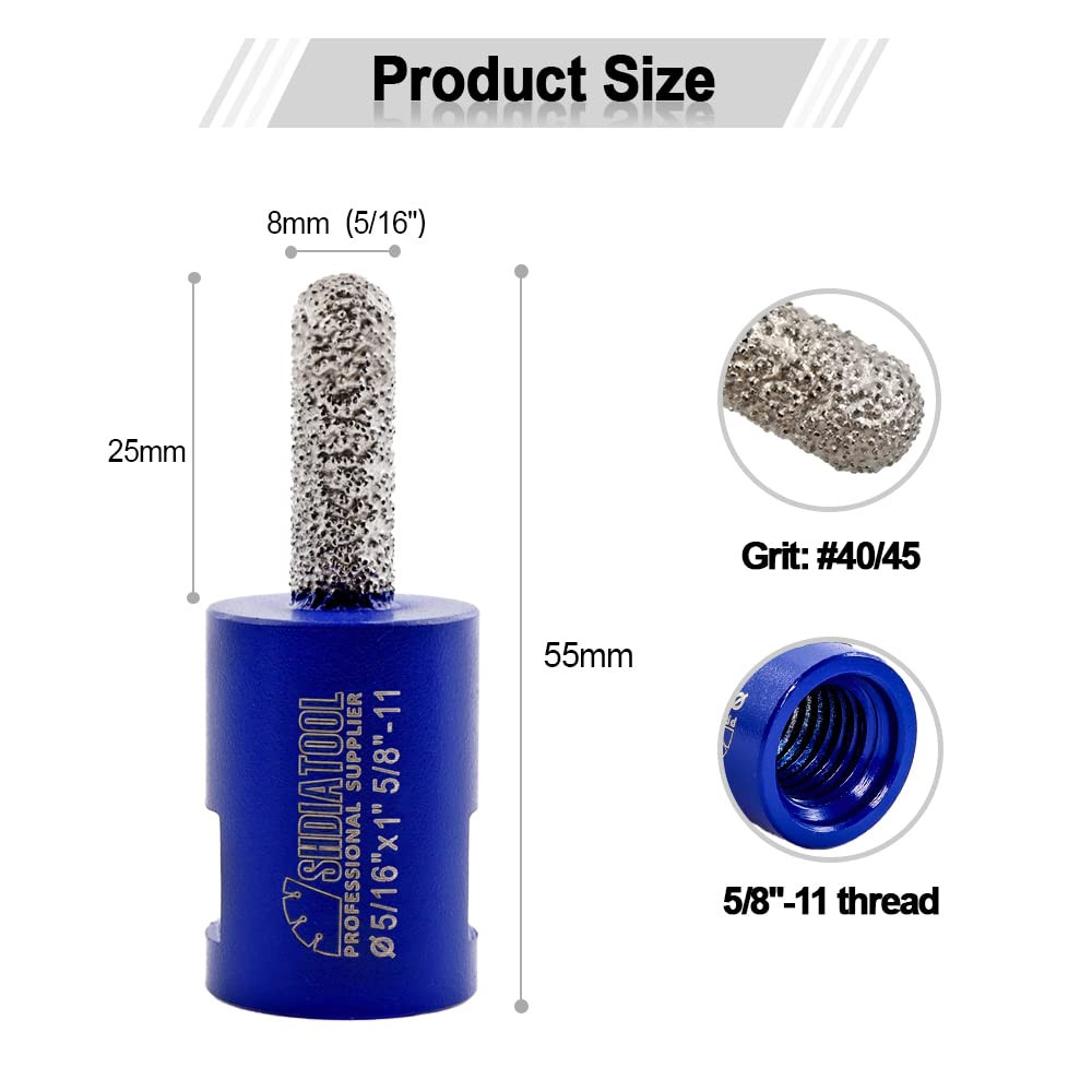 8Pcs Diamond Wet Polishing Pads for Marble & Granite Stone Grinding
