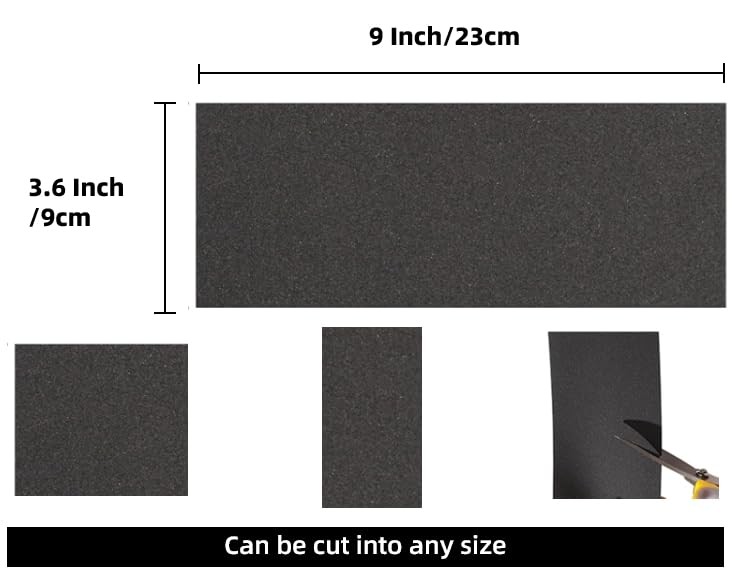 12pcs Wet Dry Sandpaper Grit 800 1200 1500 2000 3000 5000 Wood Metal Polishing