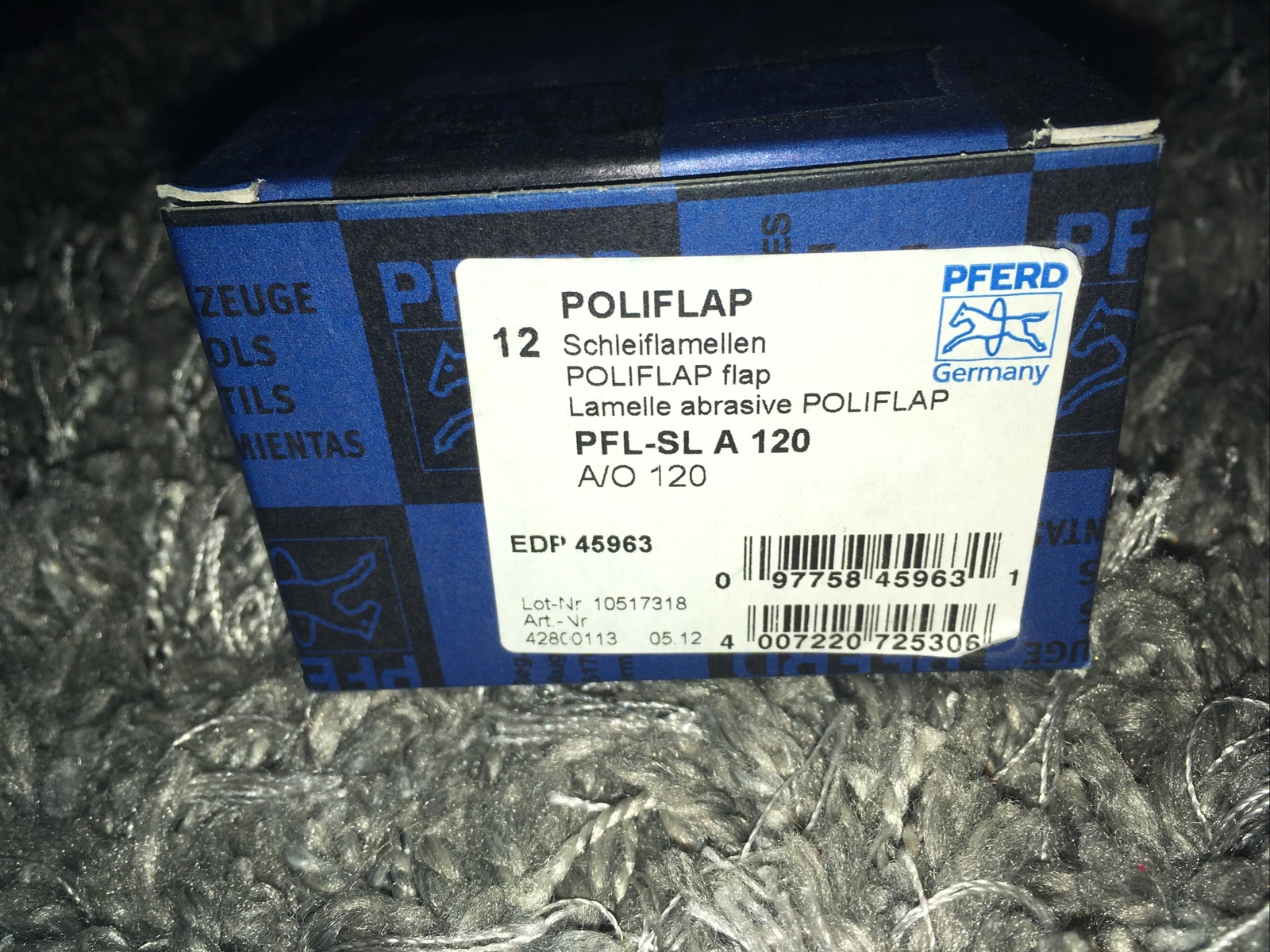 PFERD POLIFLAP flap PFL-SL 75x60mm grit A 120 creating surface textures 42800113