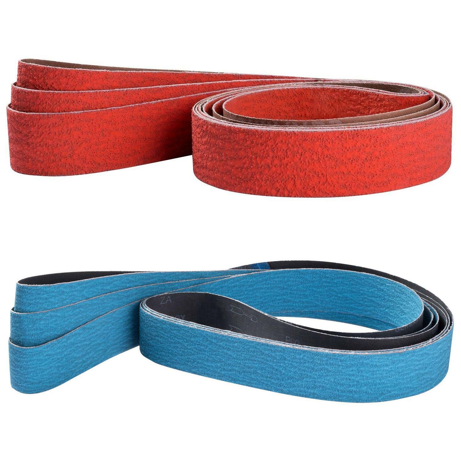 2″x72″ Sanding Grinding Belts Ceramic Zirconia Knife Grinder Belt 36 60 120 Grit