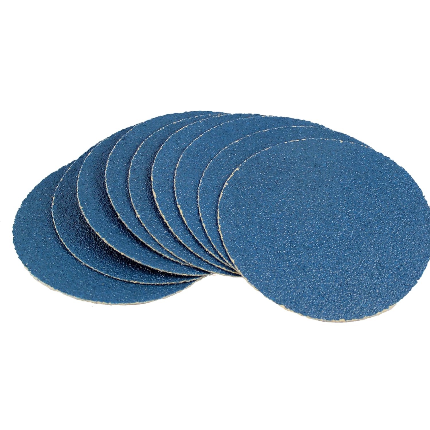 Karebac Blue Zircona 36 Grit Heavyweight Paper Discs – 50 Pack for Paint Removal