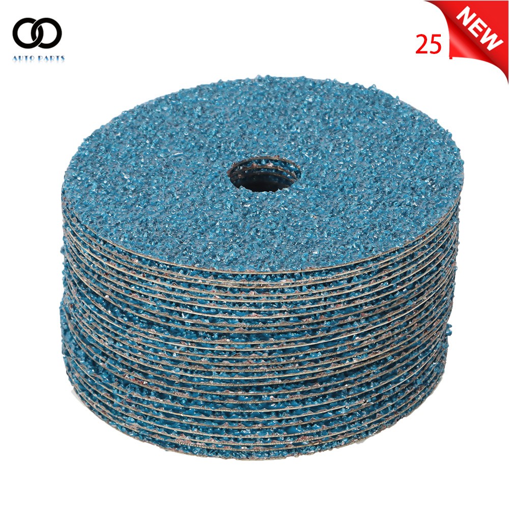 25Pcs 24 Grit / 36 Grit Zirconia Resin Fiber Disc Grinding And Sanding Discs New