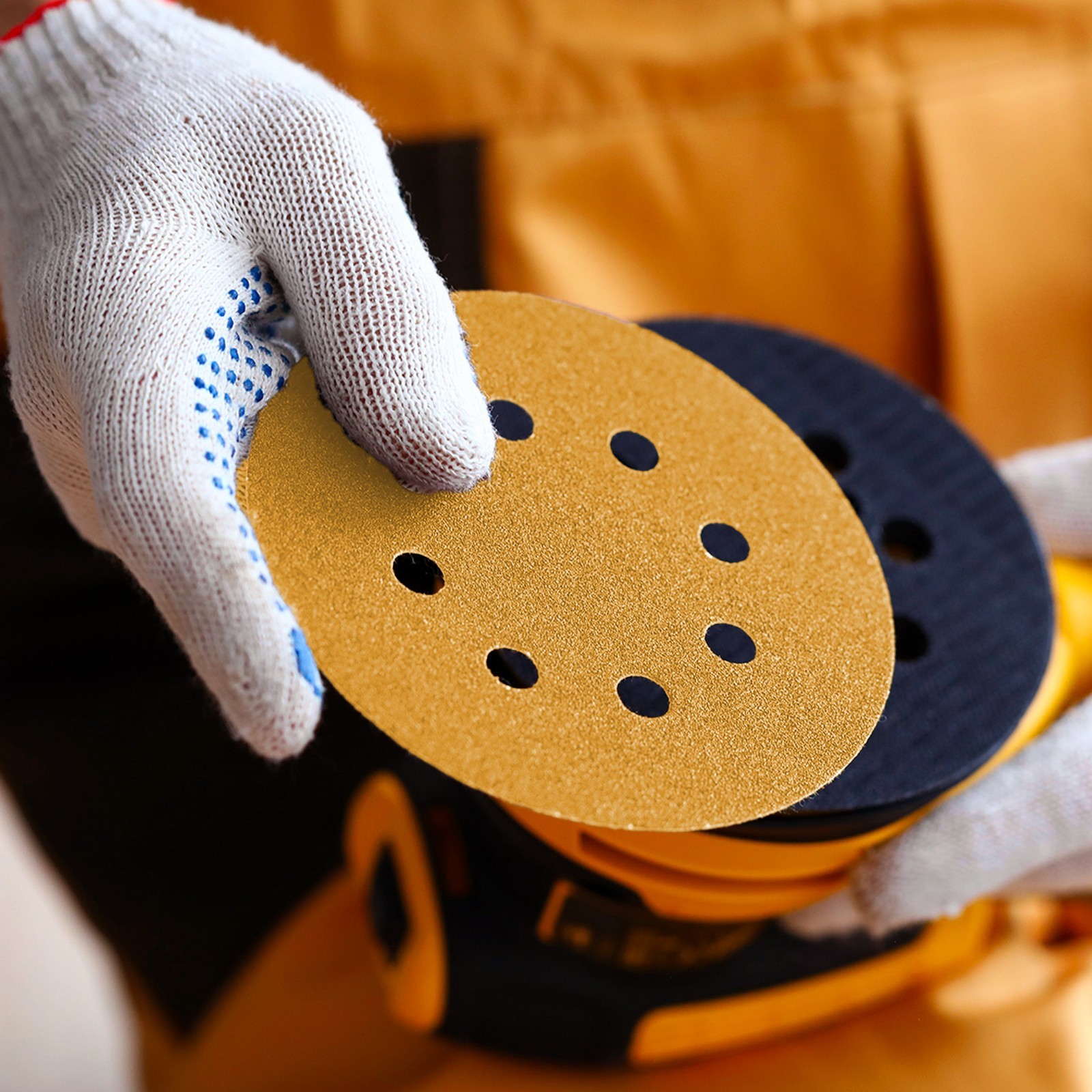 50-PACK 5 inch Sanding Discs 8-Hole Hook Loop for Orbital Sander Paper 240 Grit