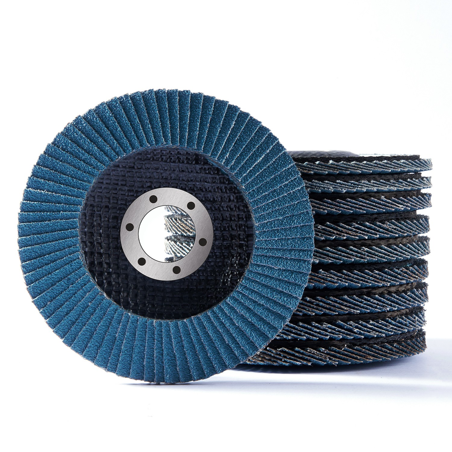 10 Pack 4.5″ x 7/8″ Blue Zirconia Flap Disc 36 Grit Type 29 115MM Grinding Wheel