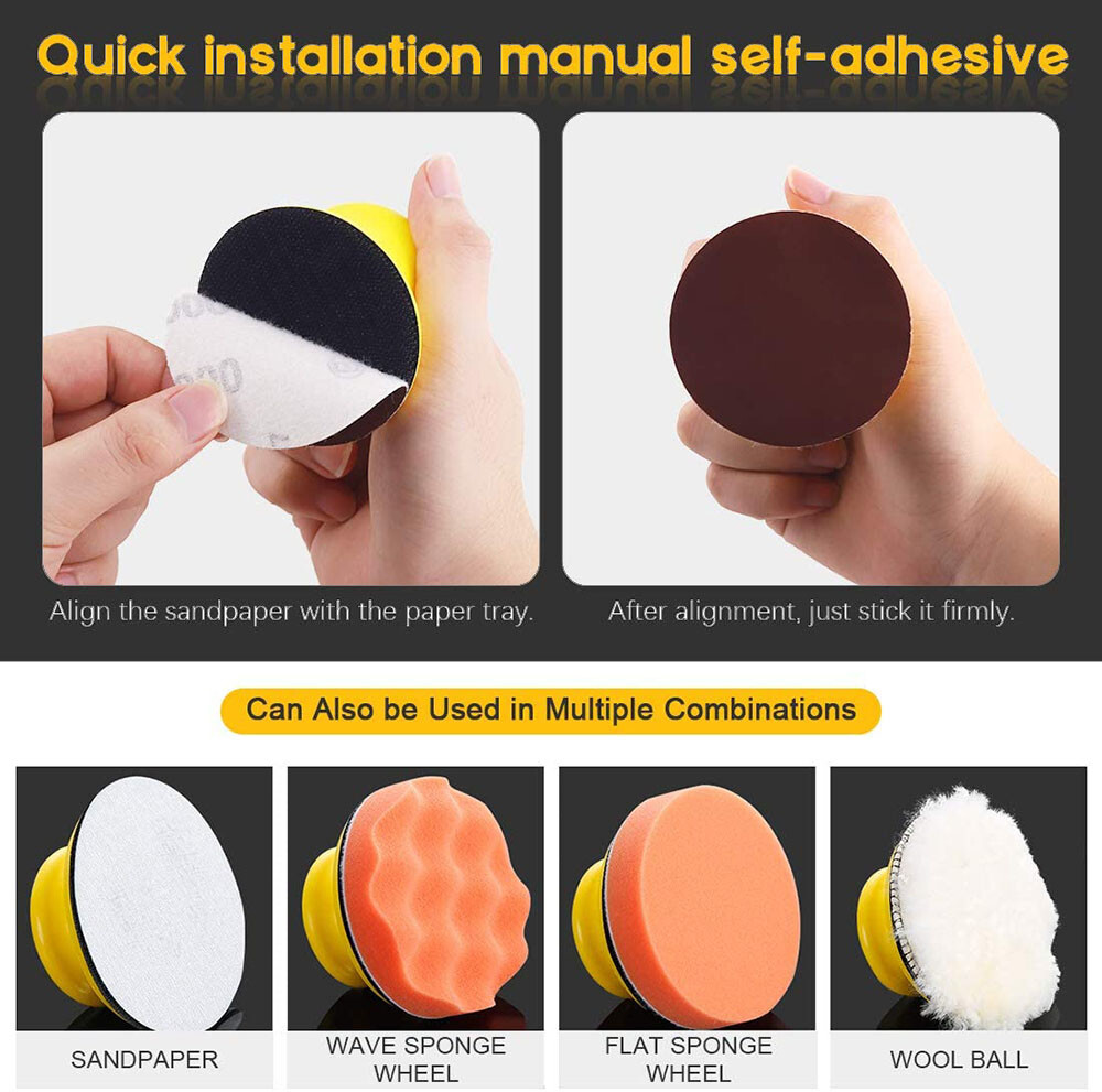 Sanding Block 5 Inch Hand Sanding Hook And Loop Quick Change Durable 127MM 5 In