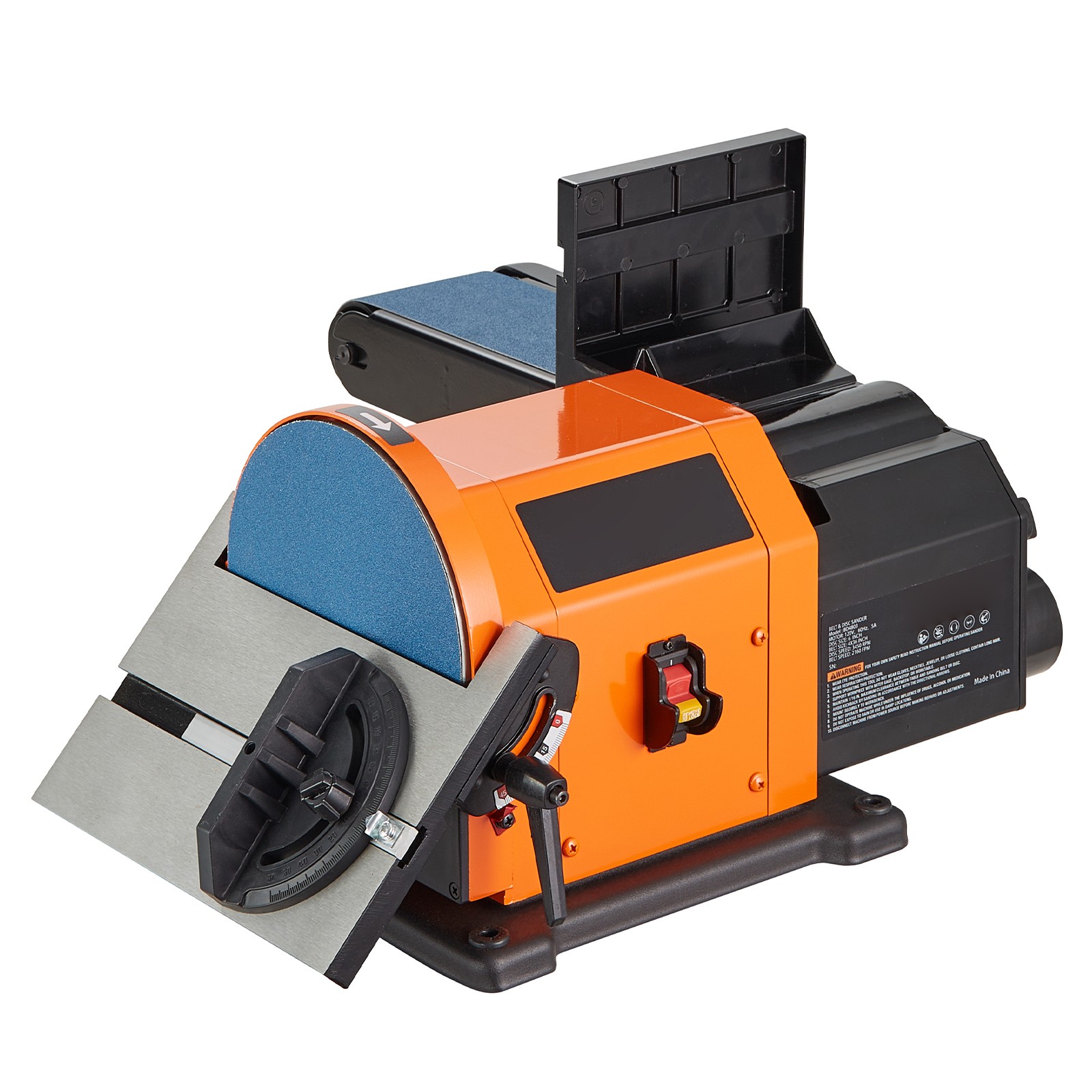 Uimoso Belt and Disc Sander Combo with 6″ Disc and 4″ x 36″ Belt, 5A Motor