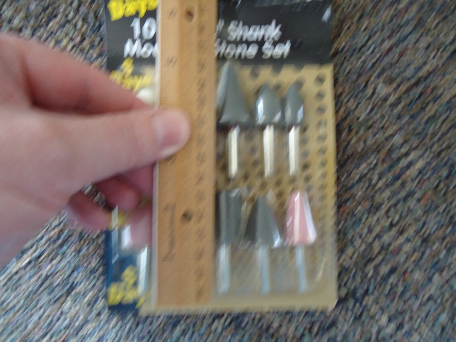 ” NIP ” Tool & Supply Item # MS10 1/4″ Shank Mounted 10 pc.Stone Set