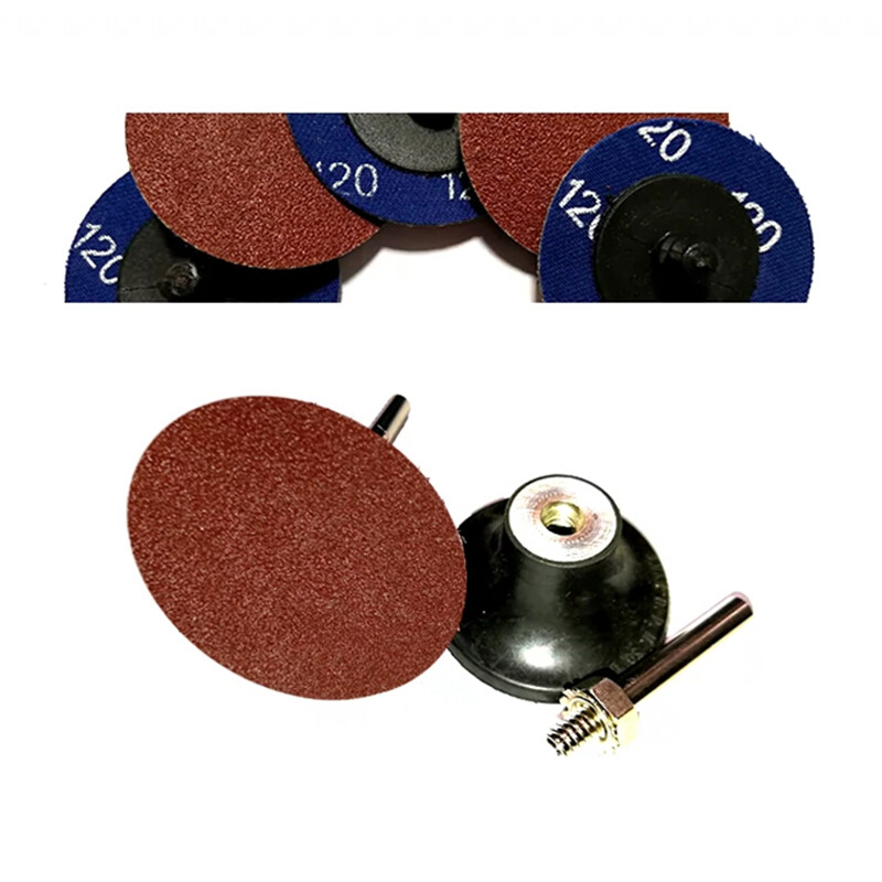 2 Inch 50mm Roll Lock Sanding Discs R-Type Quick Change Disc Pads 36-240 Grit
