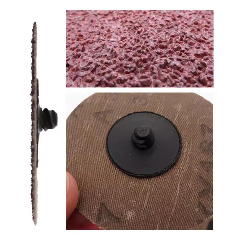 75mm 3″ Type R Sanding Disc Roll Lock Abrasive Grinding Pad Sandpaper 36-120Grit