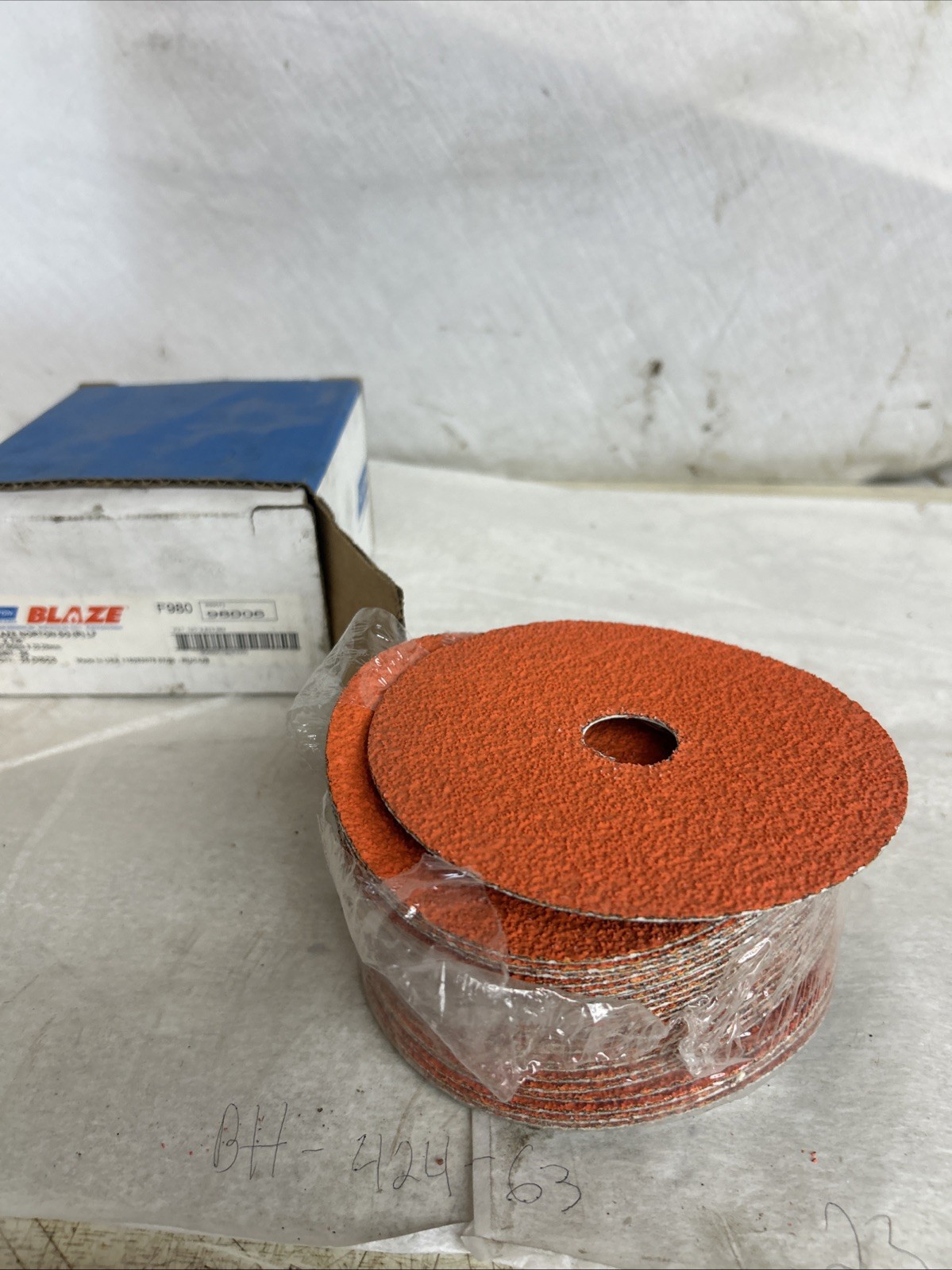 Norton Blaze F980 5”x7/8” 36 Grit Discs. 127 Mm X 22.23 Mm F980 Sanding Discs