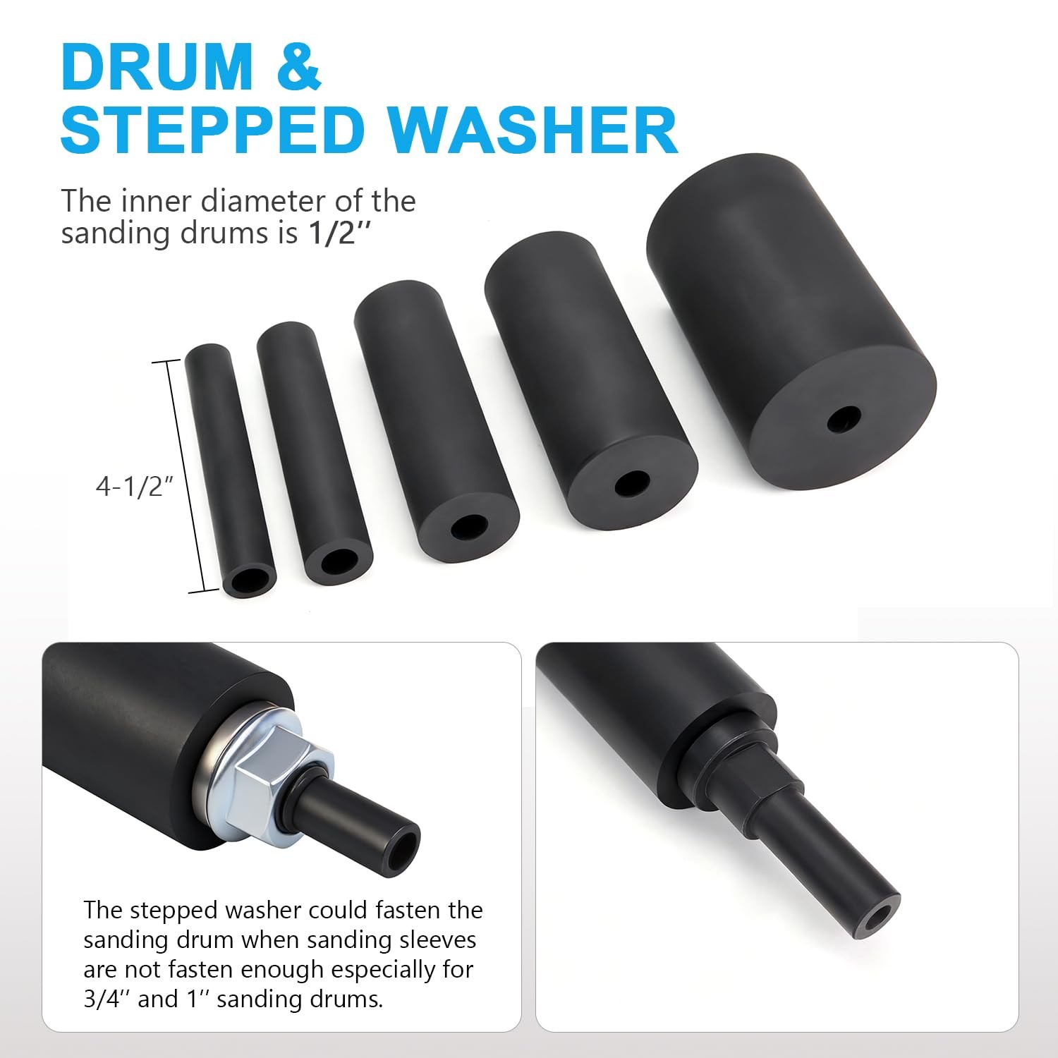 Scottchen PRO 4-1/2 Drill Press Sanding Spindle Kit,Spindle Sander Drum Kit