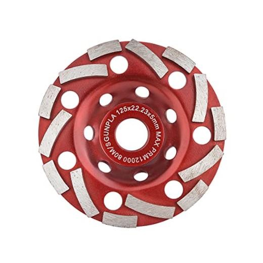 Diamond Grinding Cup Wheel 5 inch for Angle Grinder, Polishing and 5-Inch