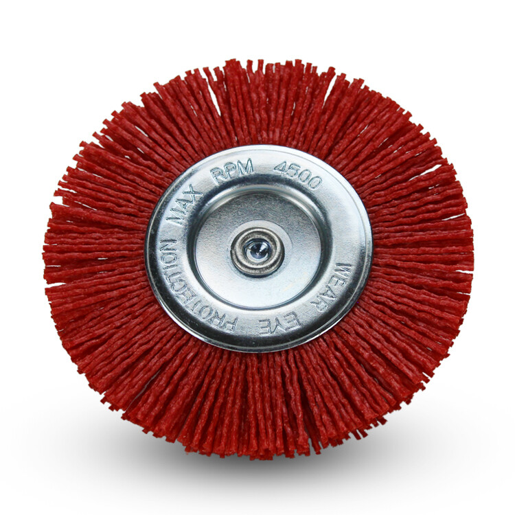 BHA 4″ Nylon Wire Wheel with 1/4″ Hex Shank for Drill or Die Grinder