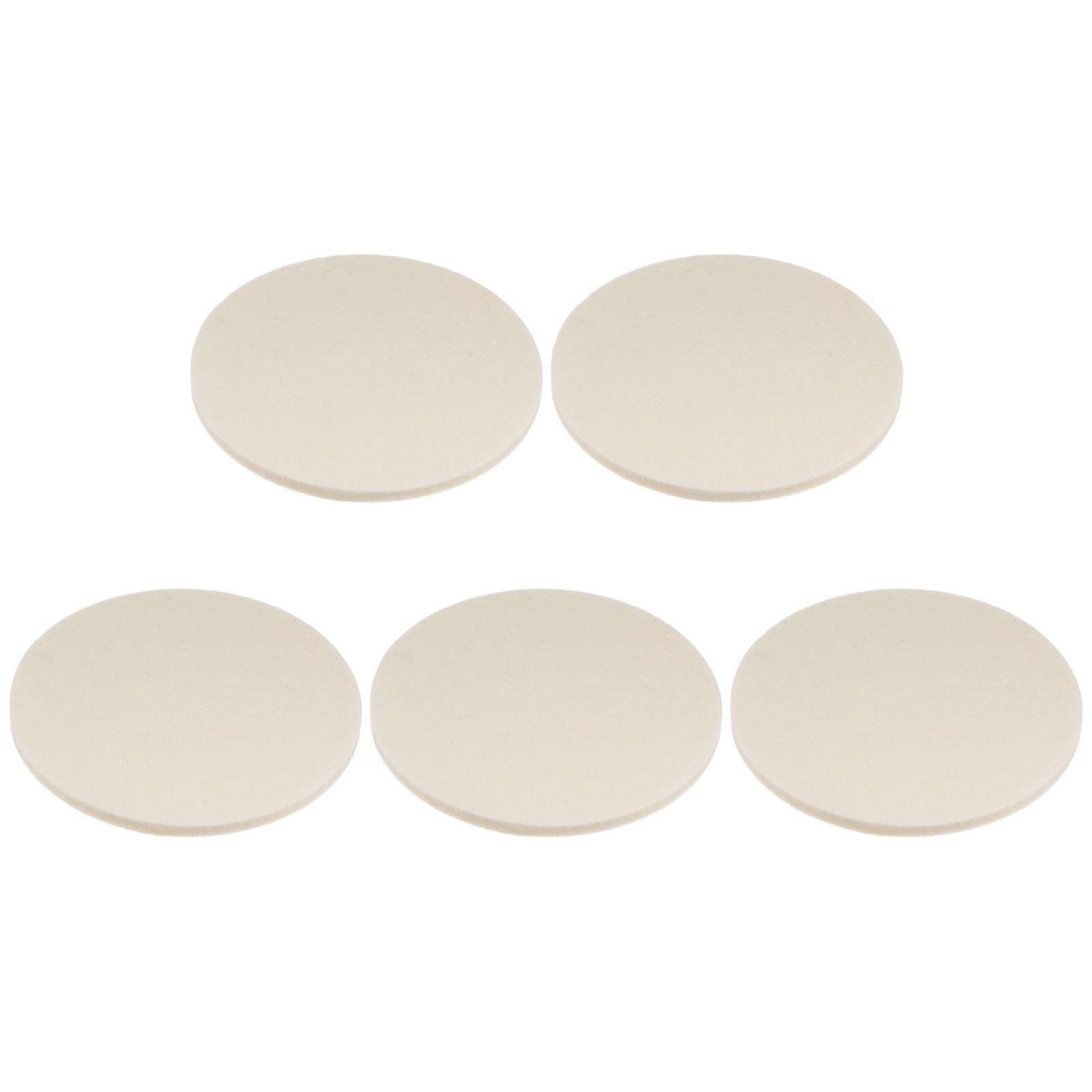 5pcs Wool Felt Polishing Pads 6 inch Buffing Wheel Polish Pad Flocking Back
