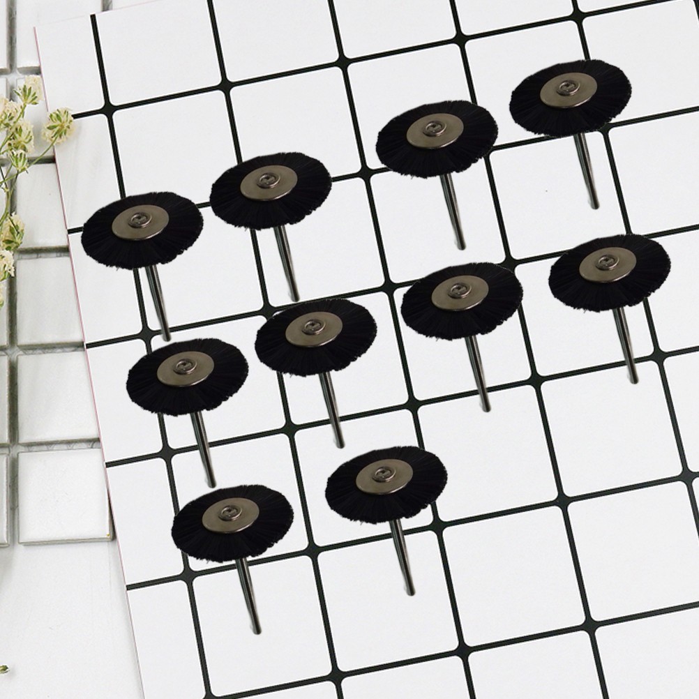 10Pcs Durable Nylon Wire Brush Set for Polishing and Grinding Metal Surfaces