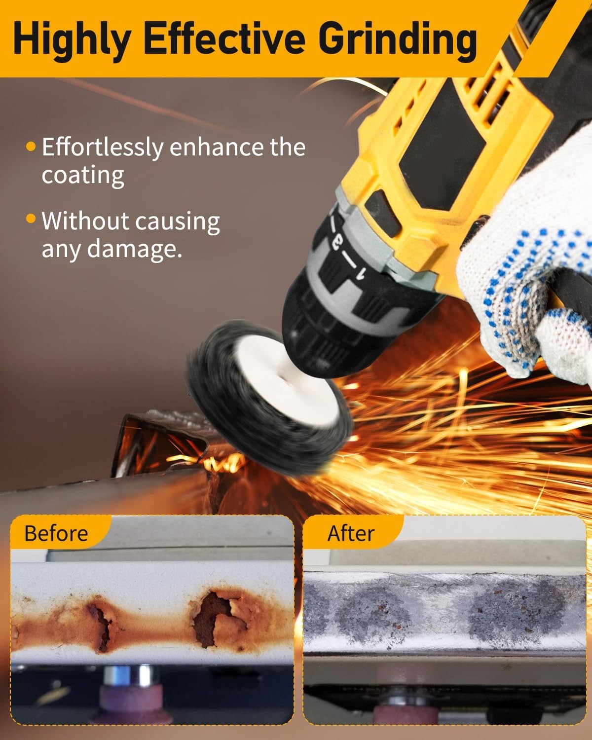 2″ 4-Pack Quick Change Paint Stripper Discs with 1/4″ Hex Shank – Rust Removal