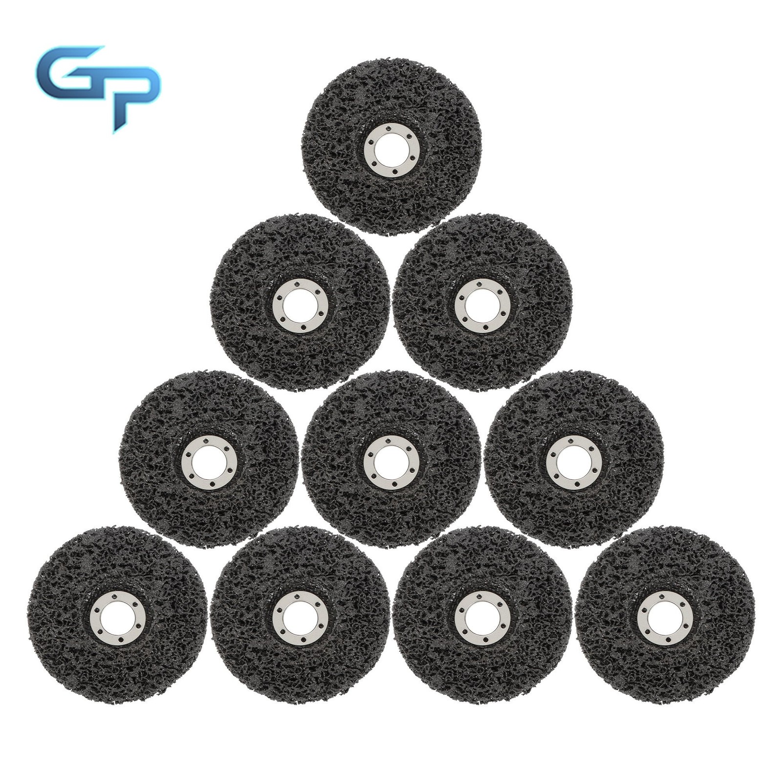 10 Pack 4.5 inch Strip Discs for Angle Grinder Abrasive Wheels Grinding Discs