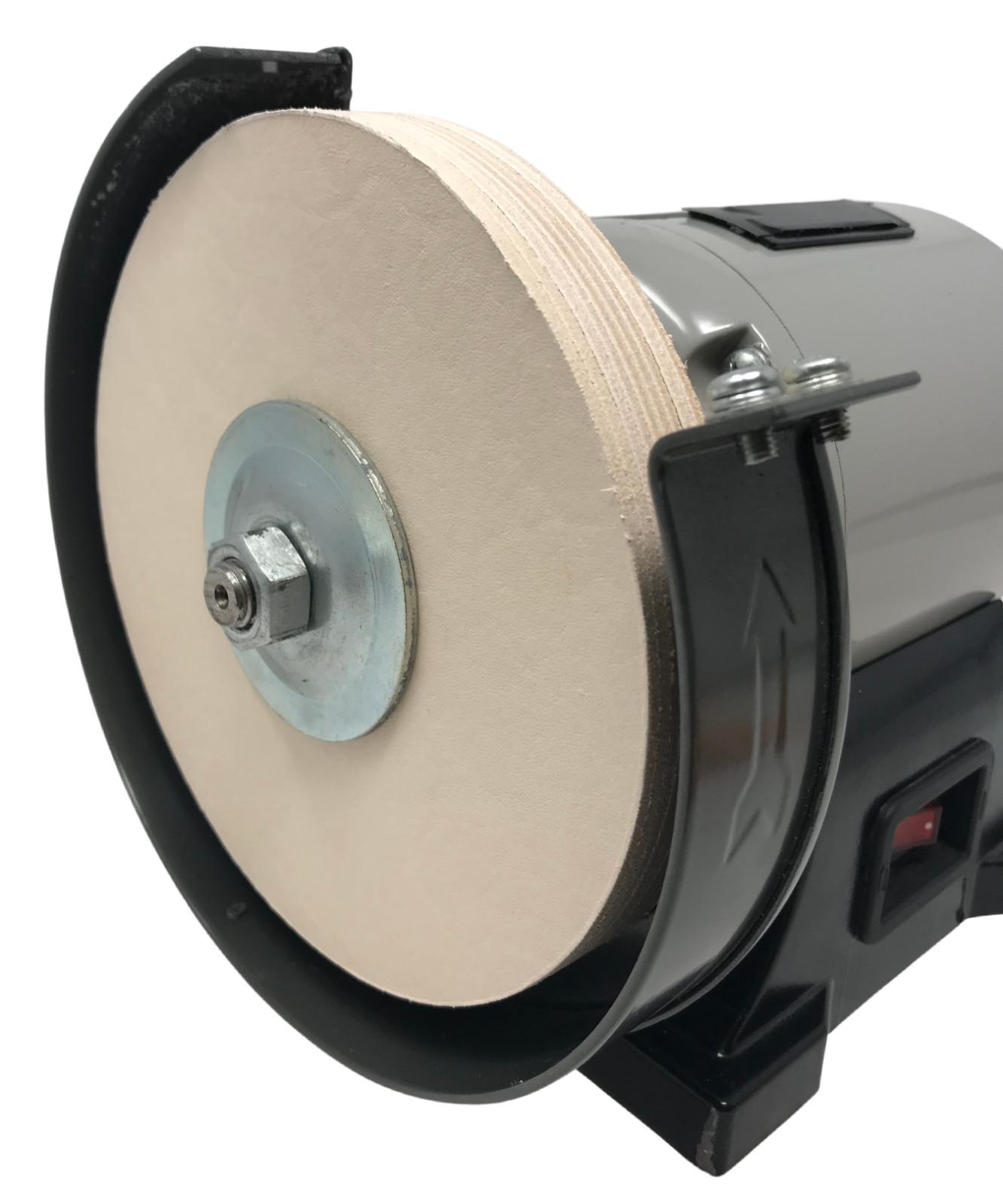 6″ (3/4″ Width) Leather Honing Wheel Includes Compound fits Multiple Arbors USA