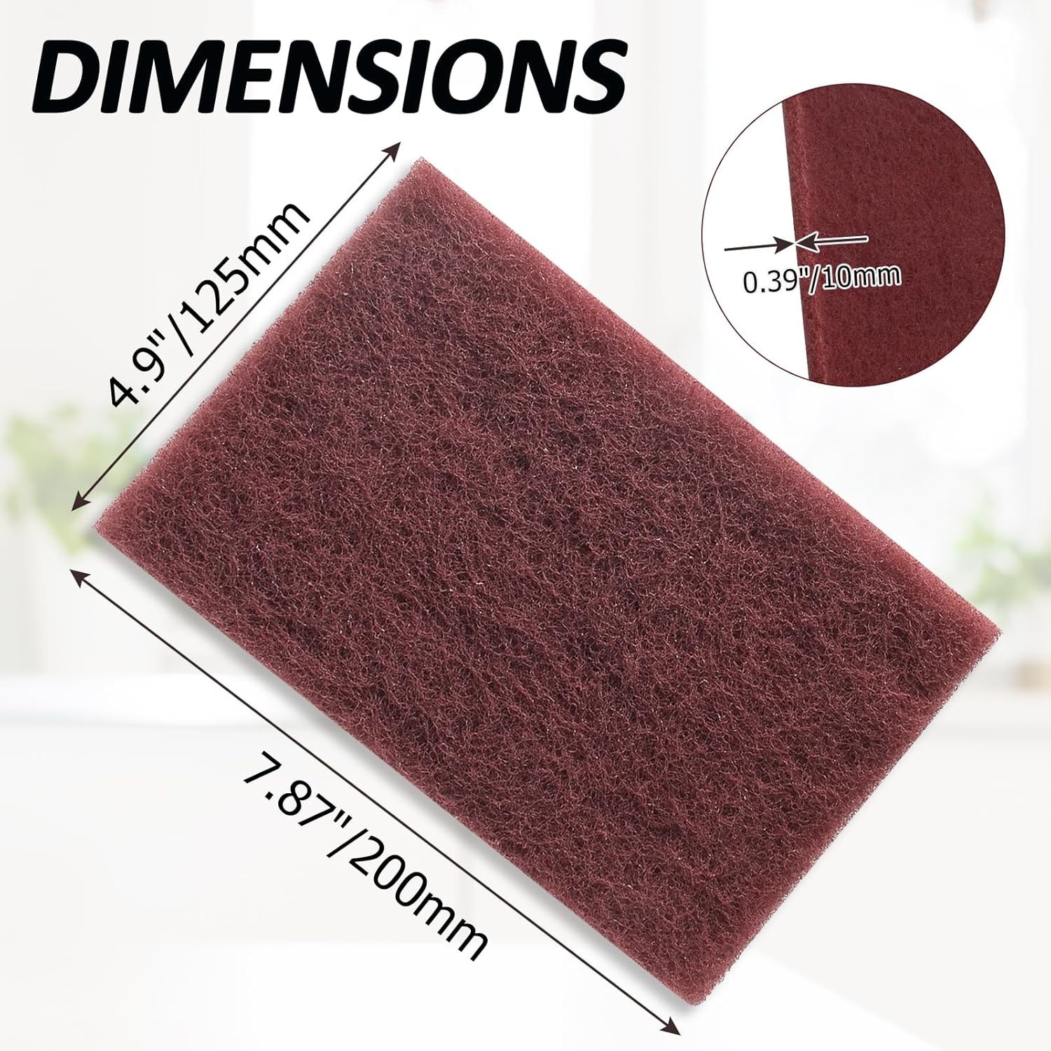 Multi-Use Red Scuff Pads 6-Pack – Perfect for Upholstery and Surface Finishing