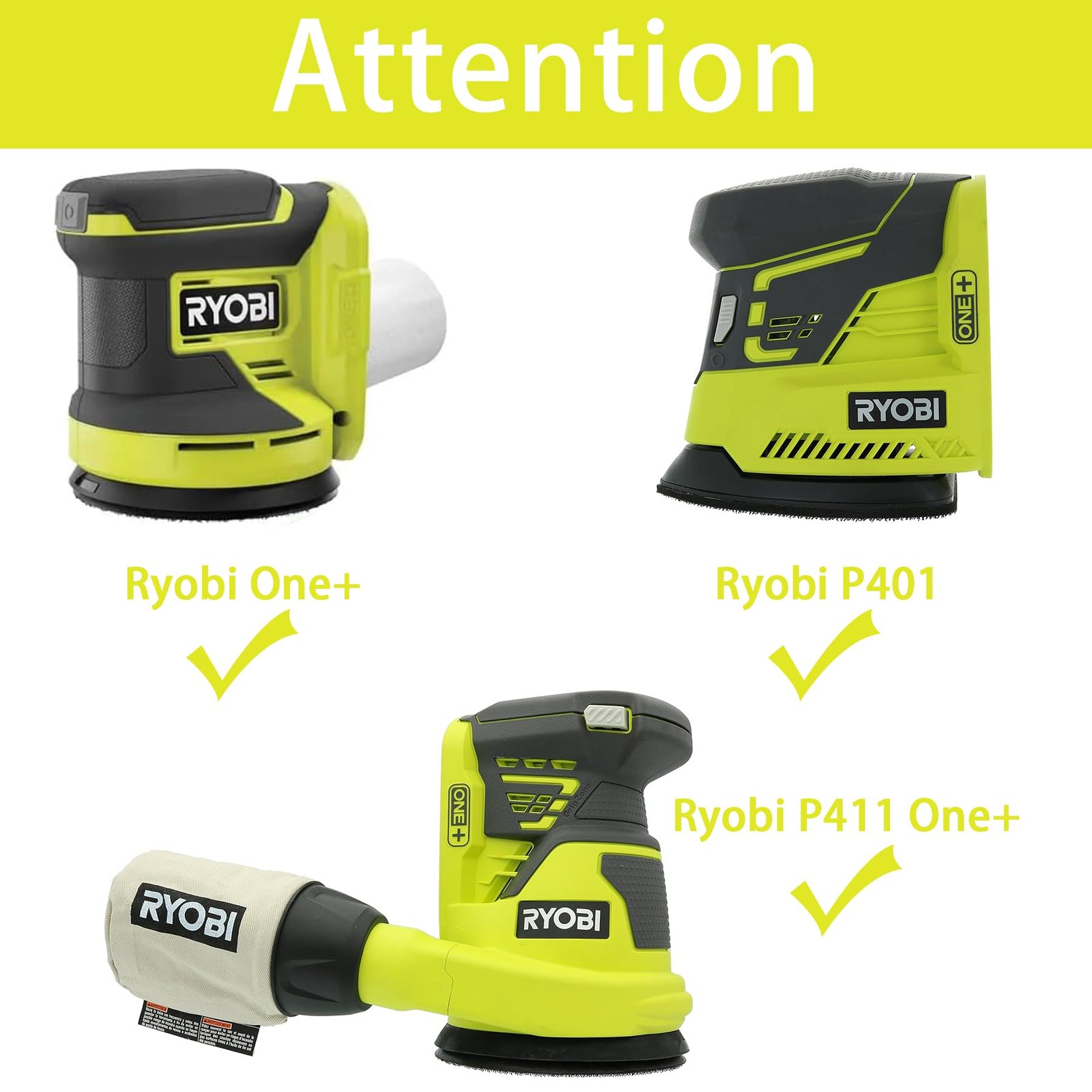 khanka Hard Storage Case for Ryobi P411 18V One+Random Orbit Sander