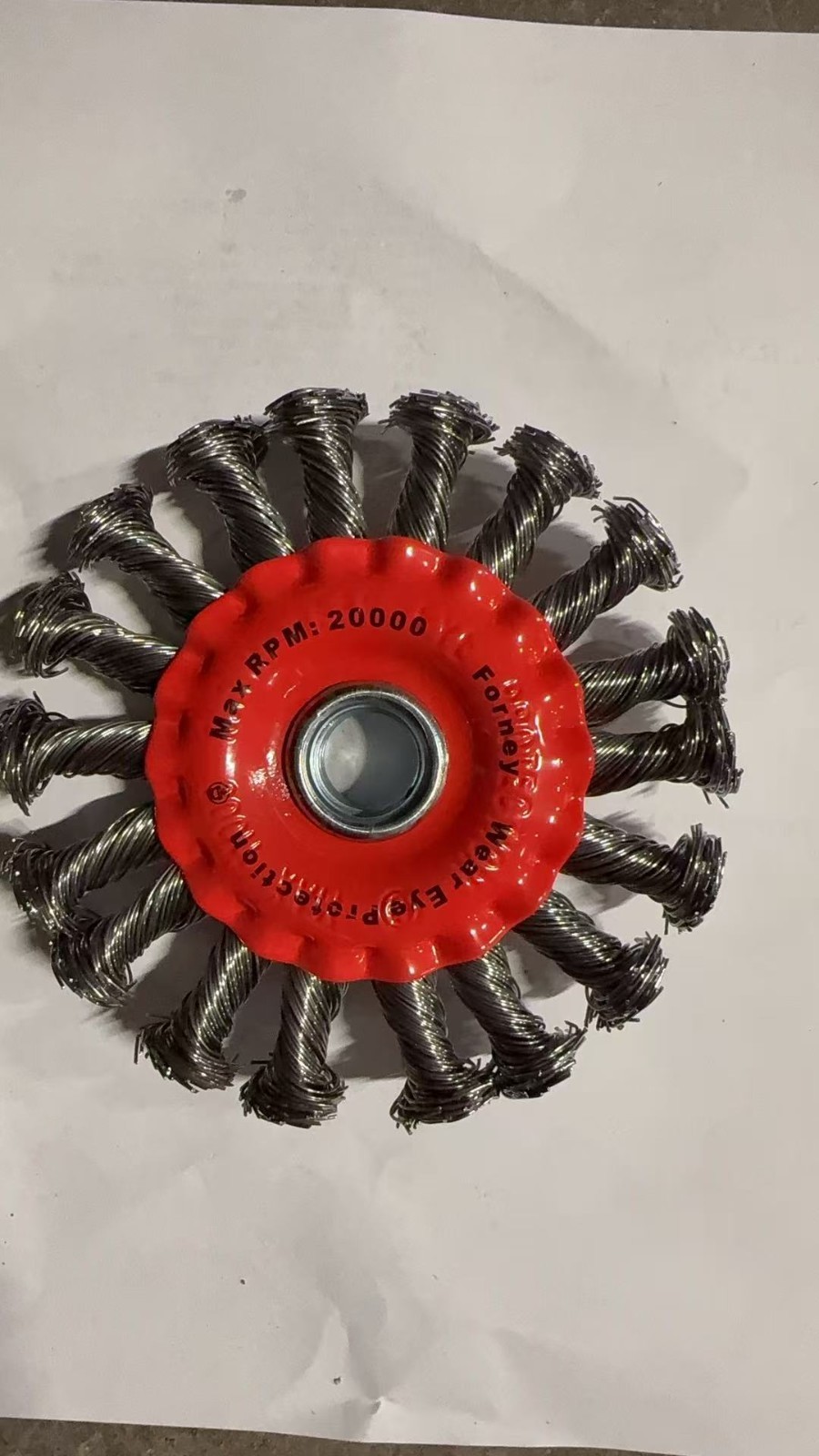 4″ Twist Knot Wire Wheel Brush 8PCS – Rust, Weld Spatter, Paint Removal grinder