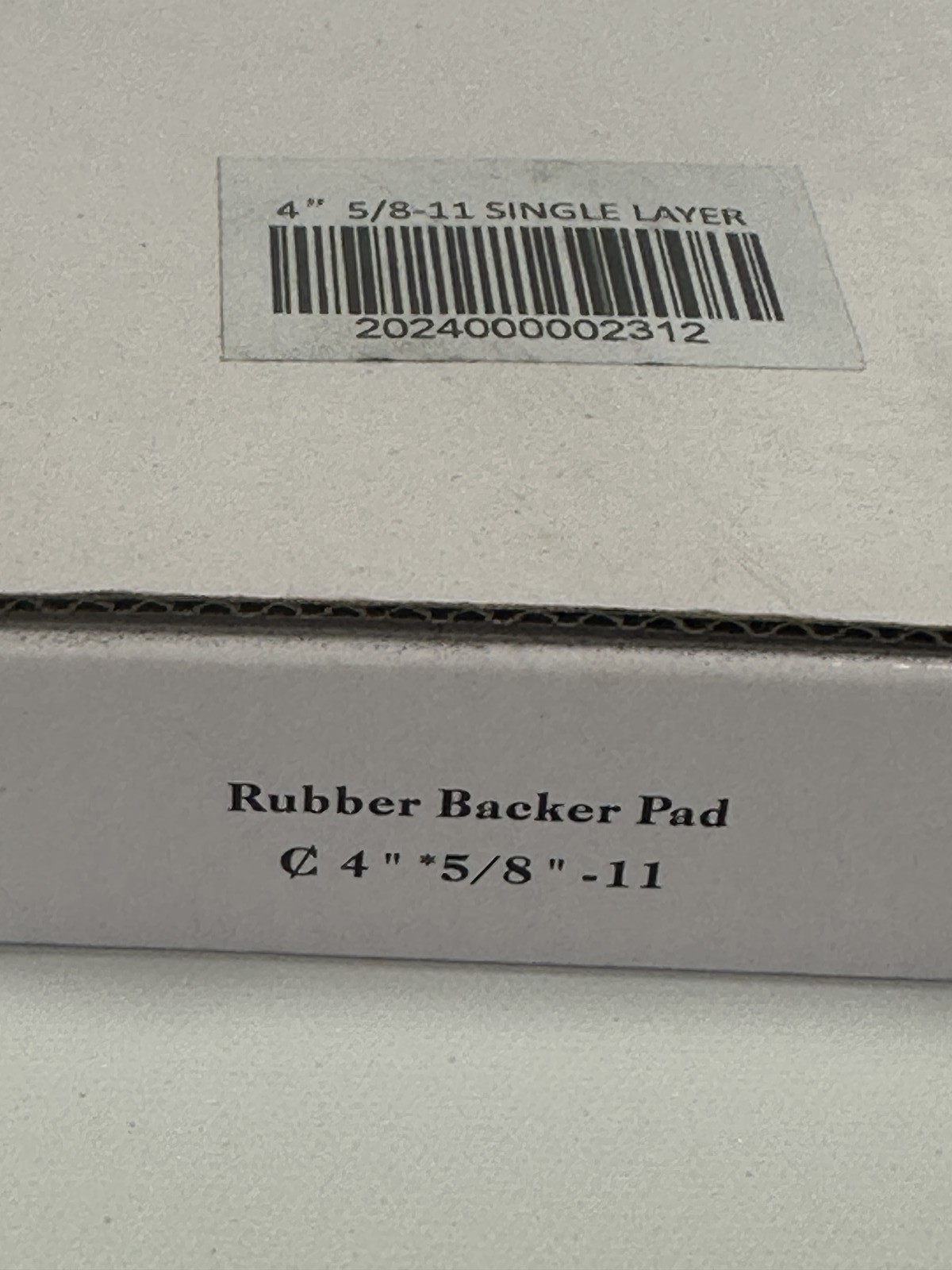 4″ Rubber Backer Pad Hook & Loop 5/8″-11 Thread (LOT OF 3)