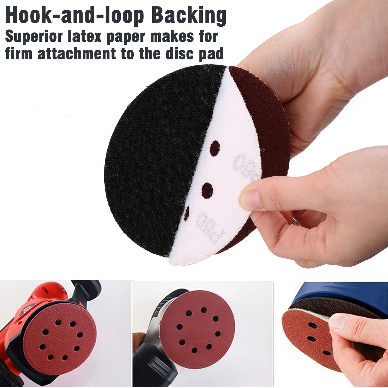 LotFancy 110 PCS 5 Inch 8 Hole Sanding Disc 40 60 80 100 120 180 240 320 400 …