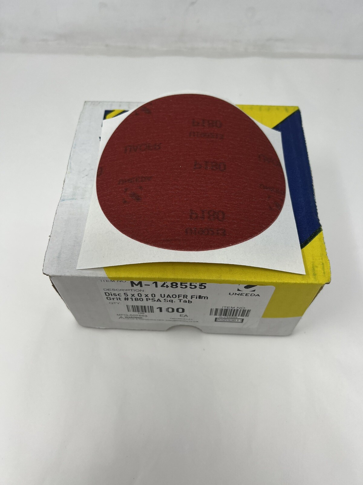 100 Pack Uneeda Enterprises, Inc M-148558 5″ x No Hole NH No 220 UAOFR Ruby