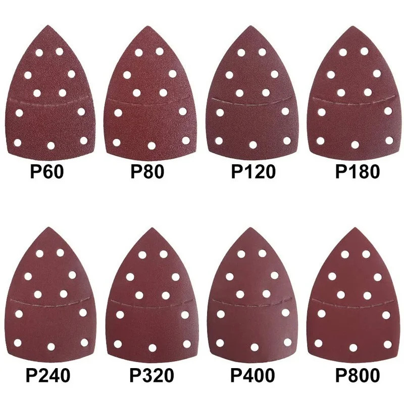 10/20/40 PCS 11Holes Mouse 40-2000 Grits Paper Detail Sanding Sander Sander PSM