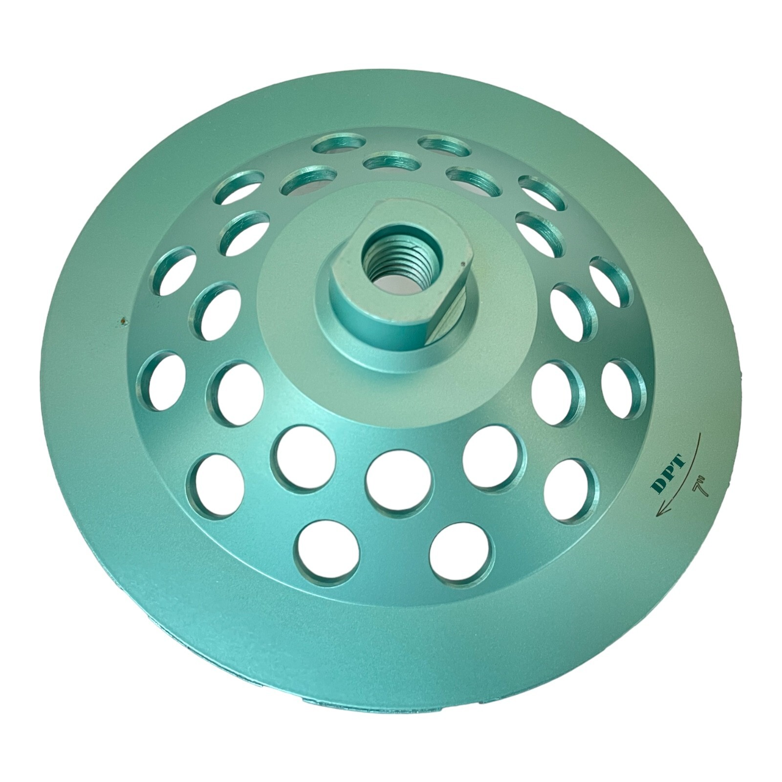 7″ Concrete Grinding Cup Double Row Wheels 28 Diamond Abrasive Seg 5/8″-11 Arbor