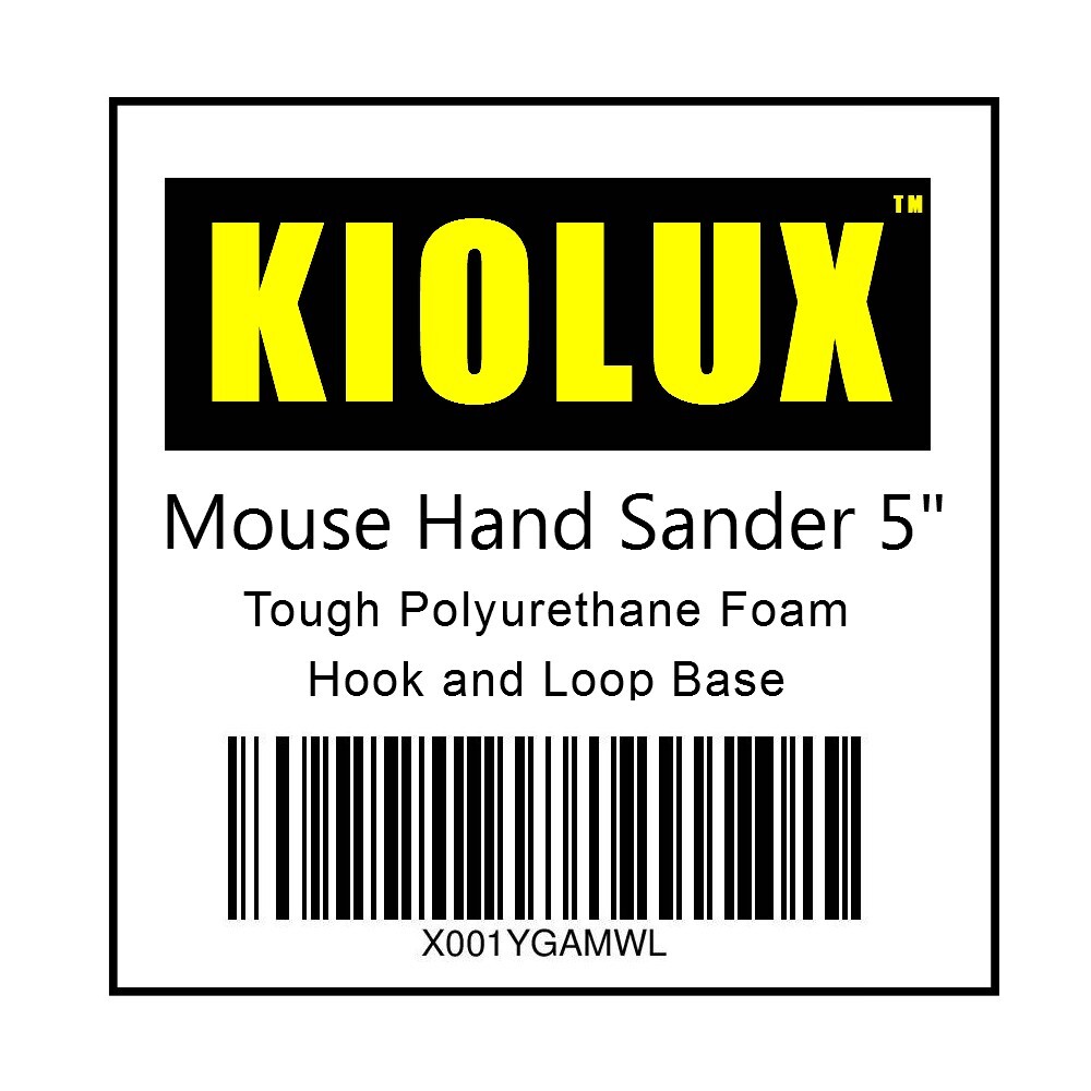 5 Inch Mouse Polyurethane Hand Sander – Hook And Loop PU Foam Block Tool