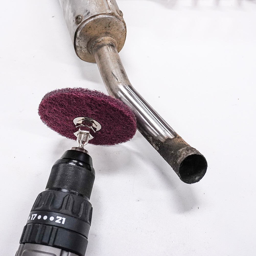 Drill Cleaning Wheel Kit 180 400 Grit | Scotch Pad Polishing Buffing Abrasive