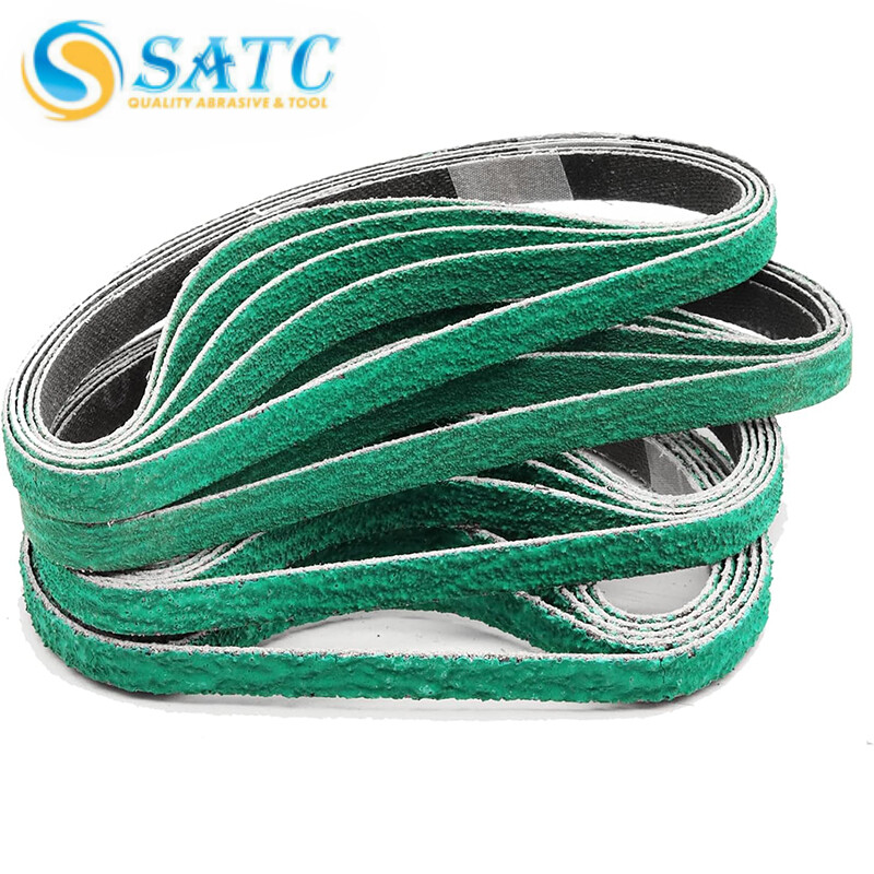SATC 10 Pack 1/2″ x 18″ Zirconia Sanding Belts 36 Grit for Air File Belt Sander
