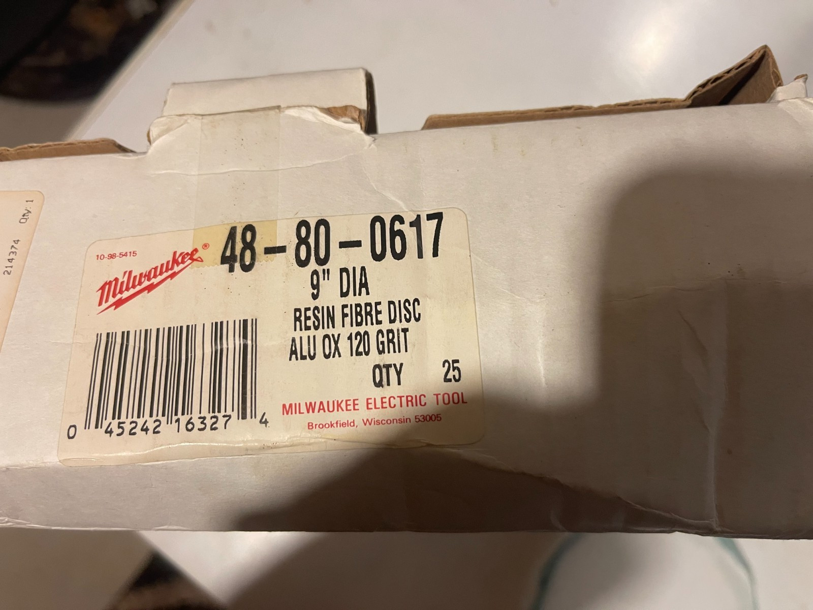 Milwaukee 48-80-0617 9 in. ALU OX 120 Grit RESIN FIBRE Disc (25 Pack)