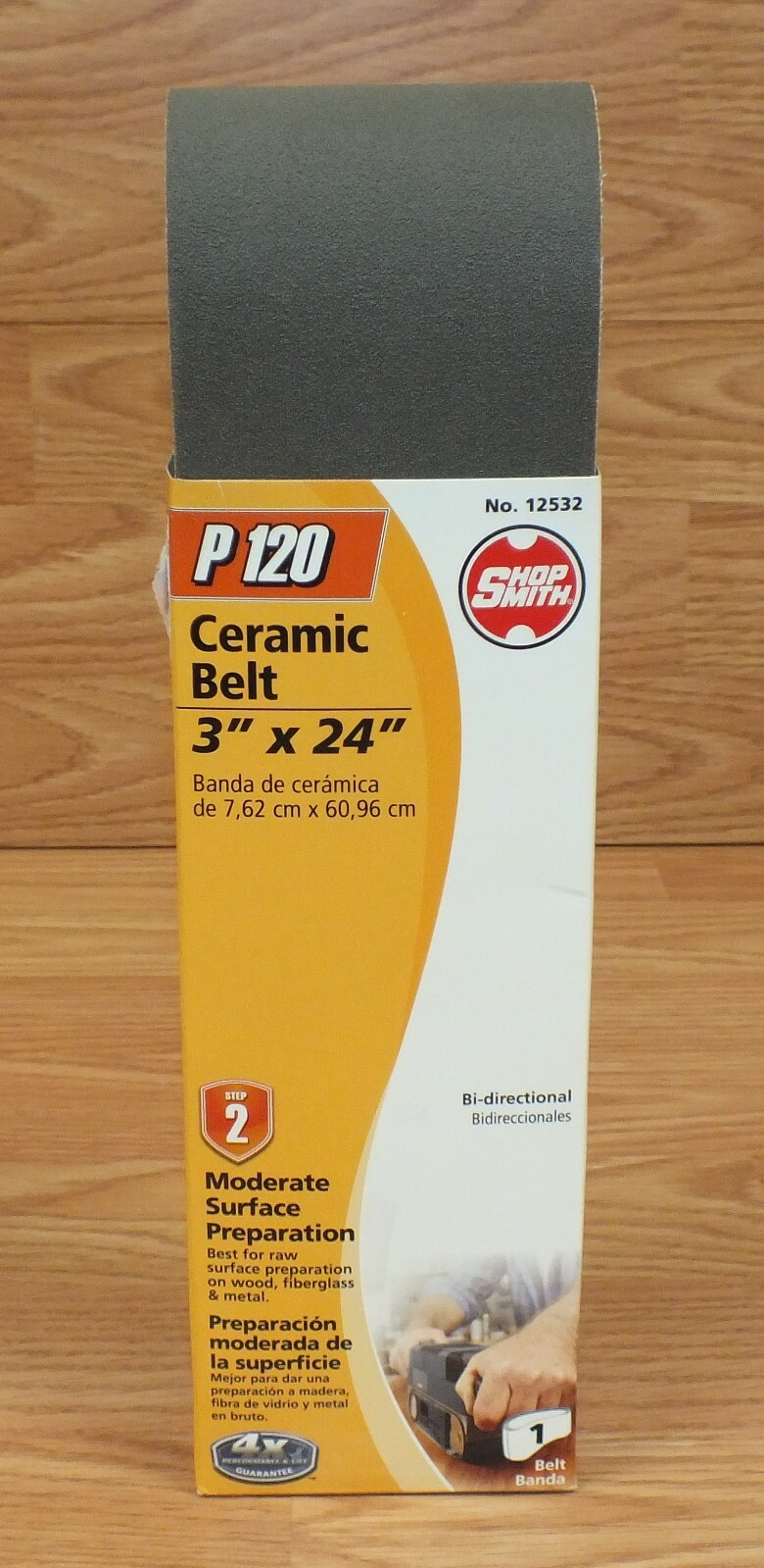 Genuine Shop Smith (12532) P120 3″ x 24″ Step 2 Ceramic Sanding Belt **READ**