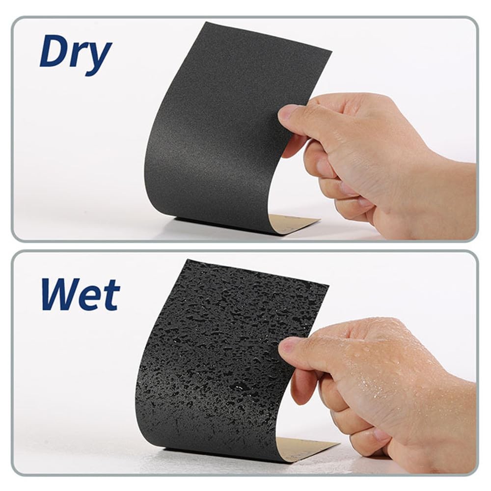 Sandpaper Assortment 80 to 5000 Assorted Grit Sanding 9 x 3.6 inch, gray