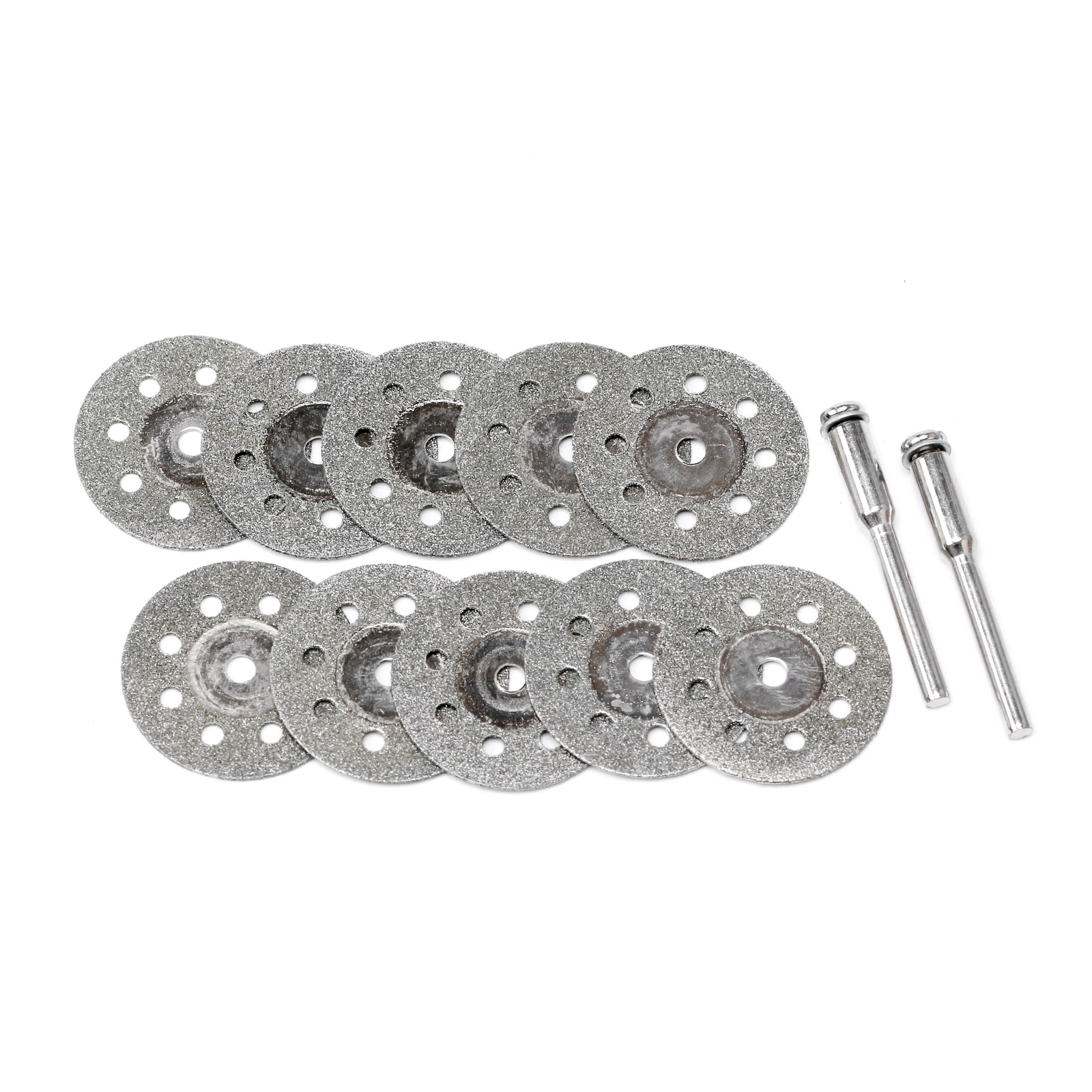 10Pcs 1″ 25mm Diamond Cut-off Discs for Dremel Rotary Tool 1/8″ Glass Stone
