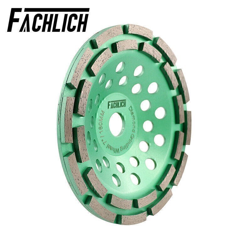 1pc Dia 7″/180MM Diamond Double Row Grinding Wheel Grinding Disc For Concrete