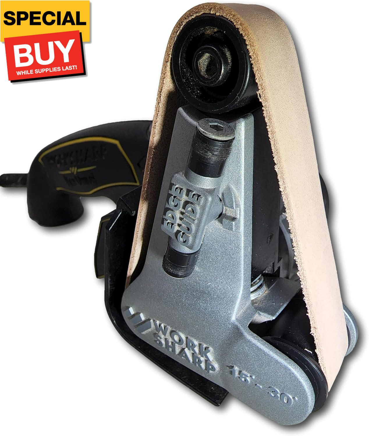 3 Pack of 3/4″ x 12″ Leather Strop Belts Fits Ken Onion Work Sharp – Includes Gr