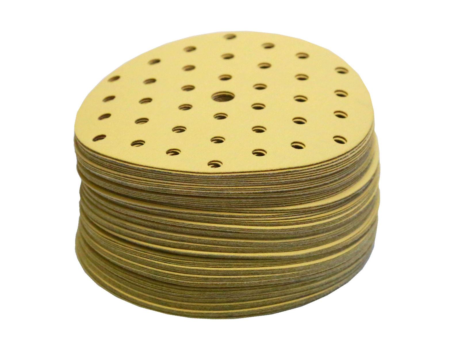 STARCKE AIR 5” x Multi Hole Pattern Gold Hook & Loop Sanding Disc for DA Sander